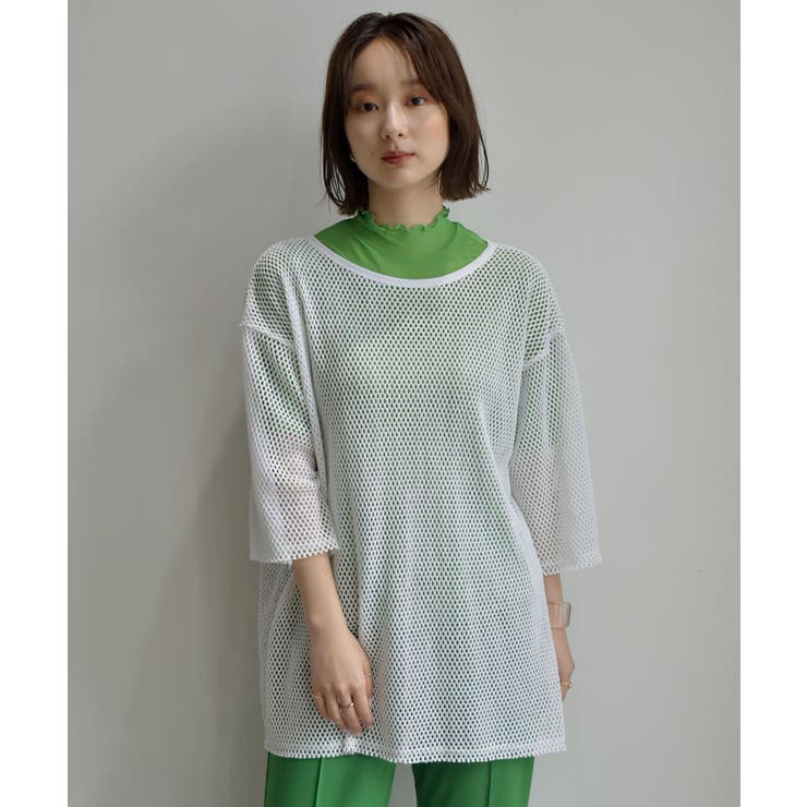 シアーHN5分袖Tee | RETRO GIRL | 詳細画像32 