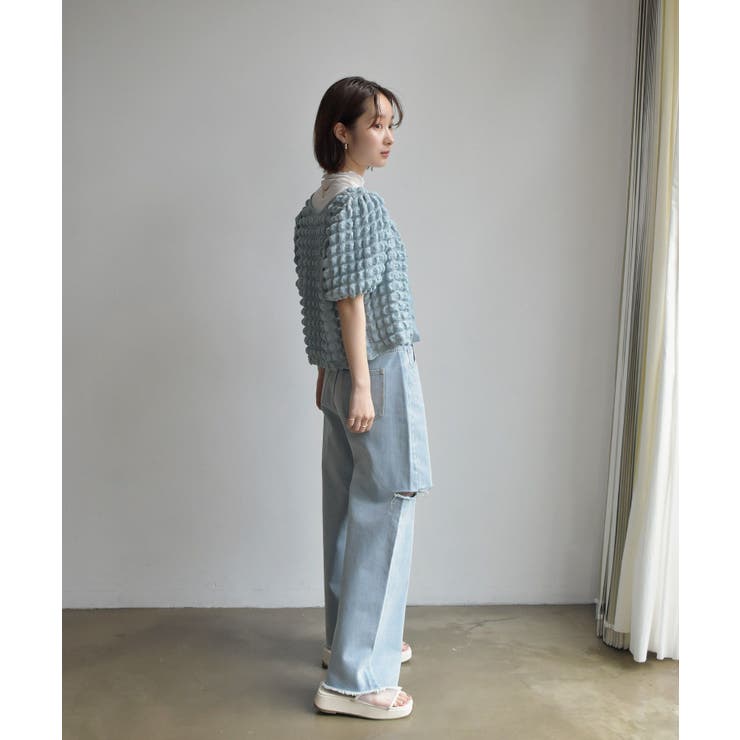 シアーHN5分袖Tee | RETRO GIRL | 詳細画像4 