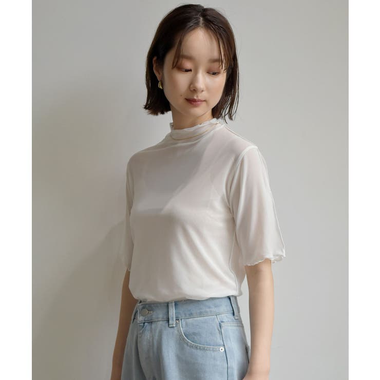 シアーHN5分袖Tee | RETRO GIRL | 詳細画像6 