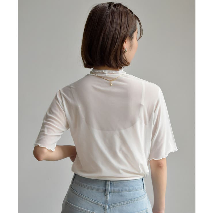 シアーHN5分袖Tee | RETRO GIRL | 詳細画像8 