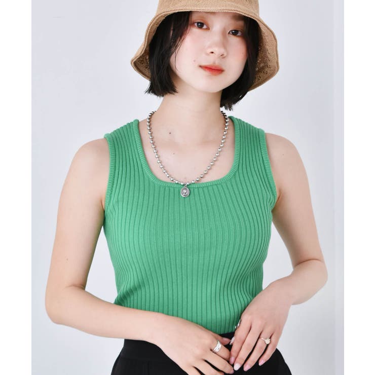 GRN0 | アソートリブニットタンク | RETRO GIRL