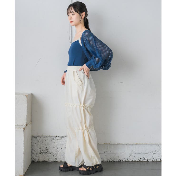 メッシュニットキャミSET[品番：RTGW0008012]｜RETRO GIRL