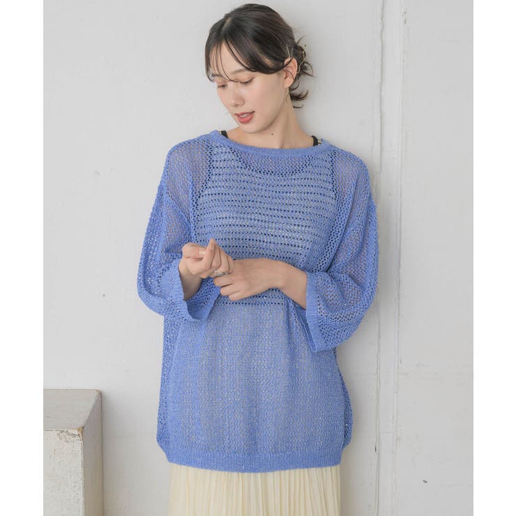 スパンコールメッシュカーデ | RETRO GIRL | 詳細画像32 