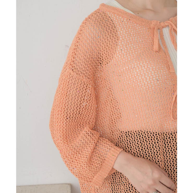 スパンコールメッシュカーデ | RETRO GIRL | 詳細画像38 