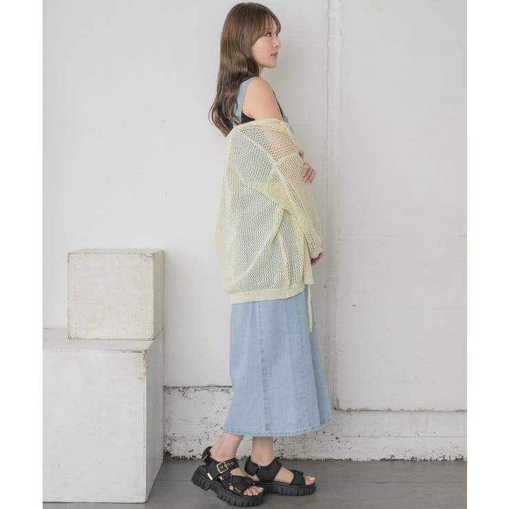 スパンコールメッシュカーデ | RETRO GIRL | 詳細画像4 