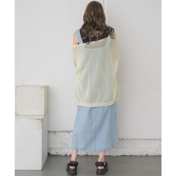 スパンコールメッシュカーデ | RETRO GIRL | 詳細画像6 