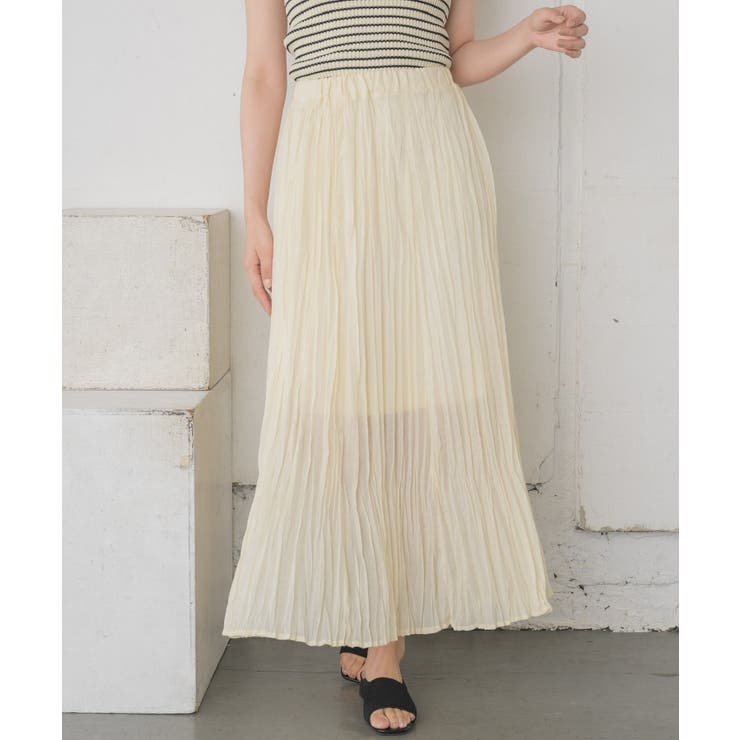 WHT4 | ワッシャープリーツSK | RETRO GIRL