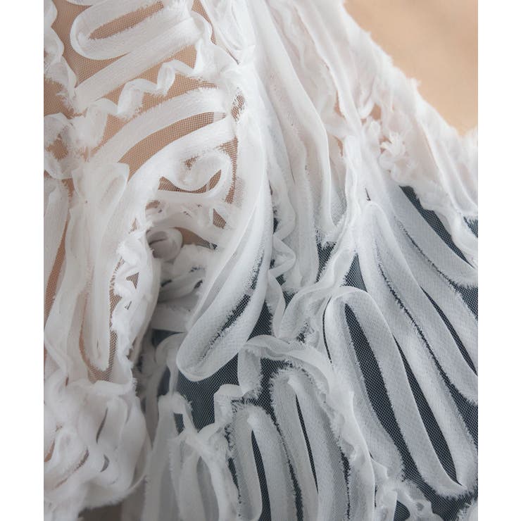 パフ袖オーガンジーBL | RETRO GIRL | 詳細画像21 