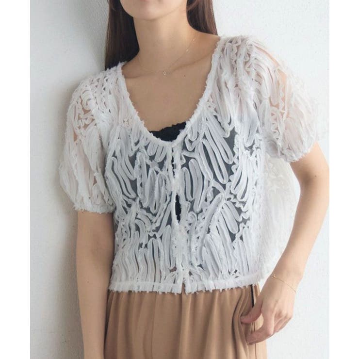 WHT2 | パフ袖オーガンジーBL | RETRO GIRL