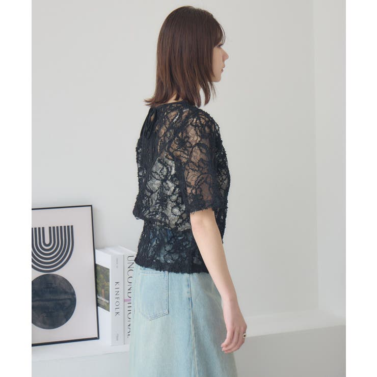 刺繍レース半袖CT | RETRO GIRL | 詳細画像23 
