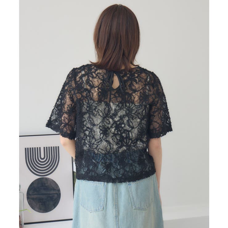 刺繍レース半袖CT | RETRO GIRL | 詳細画像25 