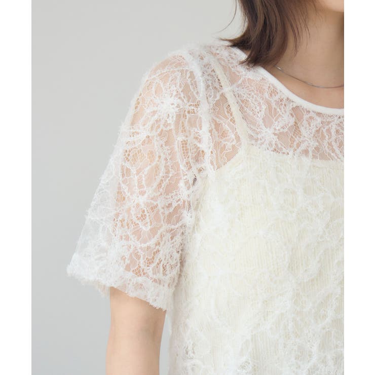 刺繍レース半袖CT | RETRO GIRL | 詳細画像27 