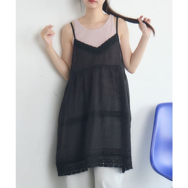 BLK1 | レースレイヤードOP | RETRO GIRL