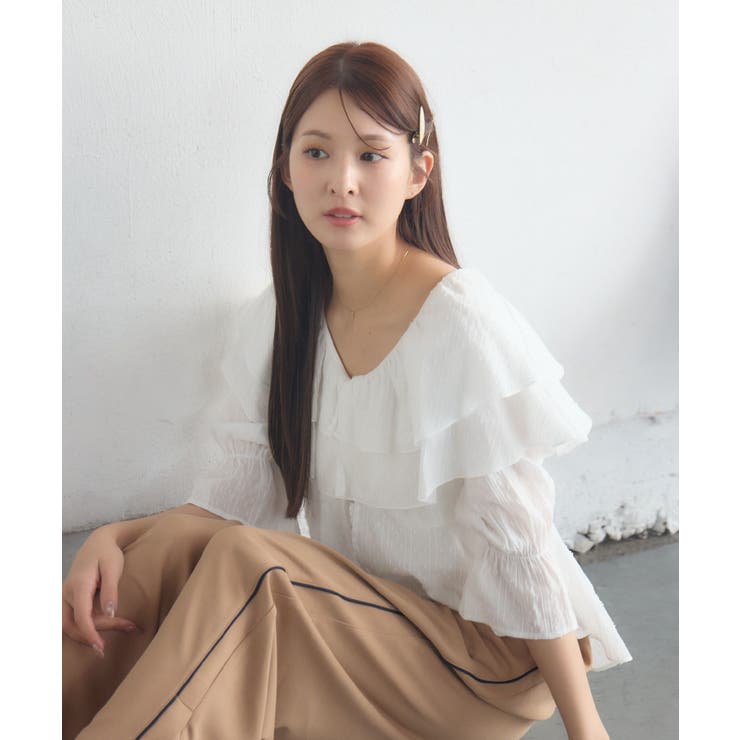 コットンレース襟フリルBL | RETRO GIRL | 詳細画像3 