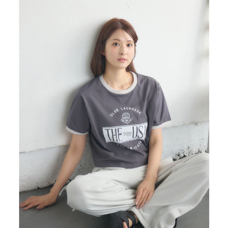 ロゴプリントリンガーTEE | RETRO GIRL | 詳細画像10 