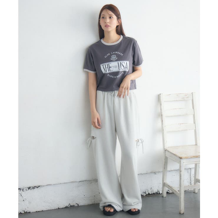 ロゴプリントリンガーTEE | RETRO GIRL | 詳細画像12 