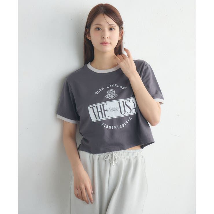ロゴプリントリンガーTEE | RETRO GIRL | 詳細画像16 