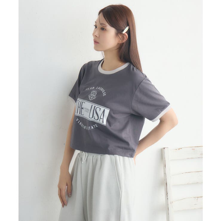 ロゴプリントリンガーTEE | RETRO GIRL | 詳細画像18 