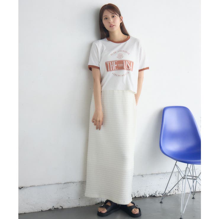 ロゴプリントリンガーTEE | RETRO GIRL | 詳細画像2 