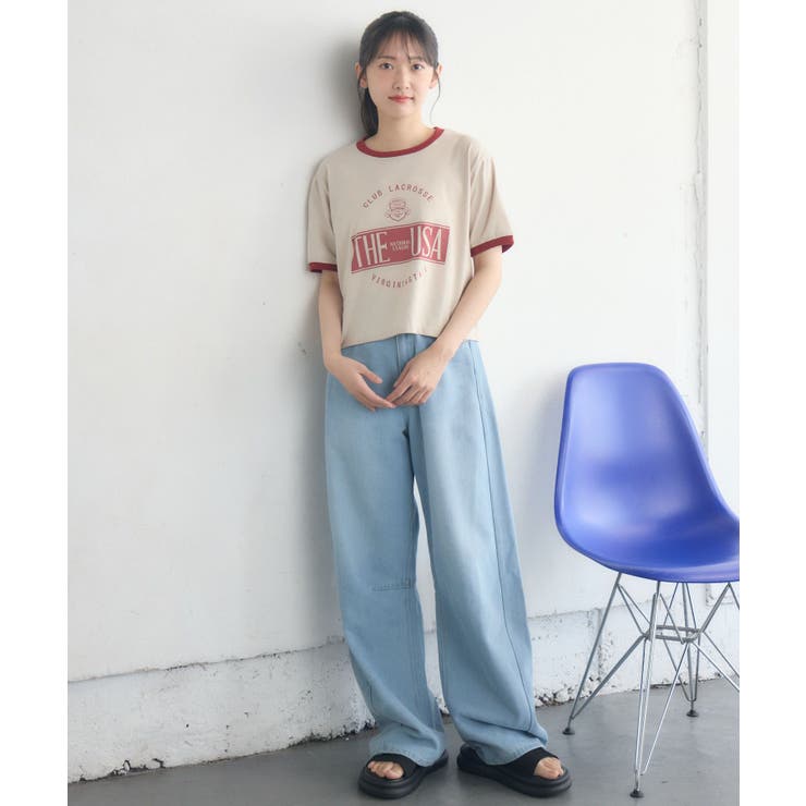 ロゴプリントリンガーTEE | RETRO GIRL | 詳細画像21 