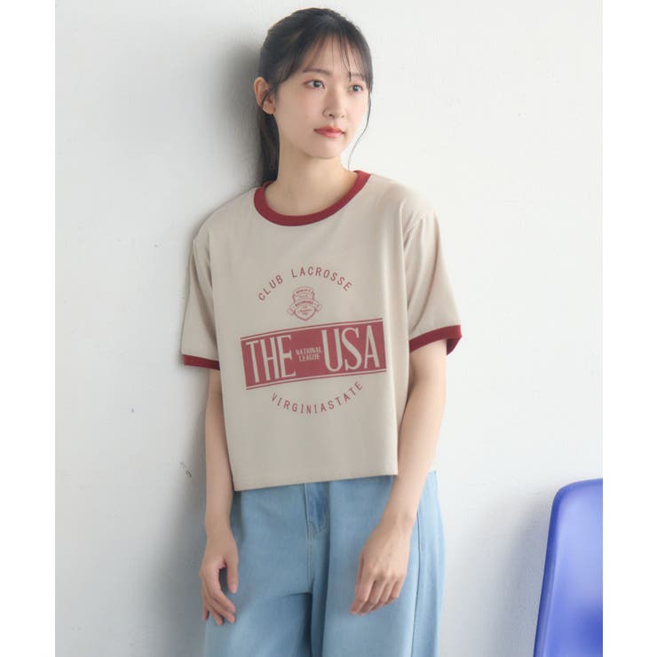 ロゴプリントリンガーTEE | RETRO GIRL | 詳細画像25 