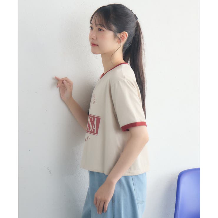 ロゴプリントリンガーTEE | RETRO GIRL | 詳細画像27 