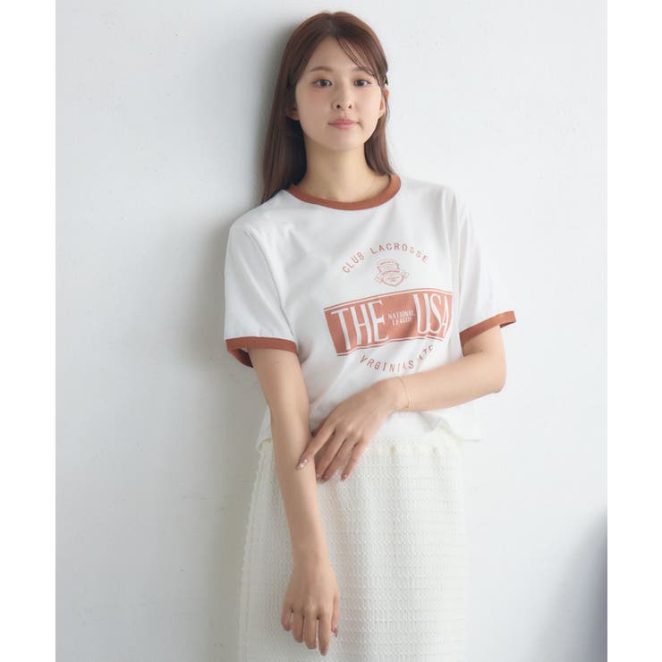 ロゴプリントリンガーTEE | RETRO GIRL | 詳細画像6 