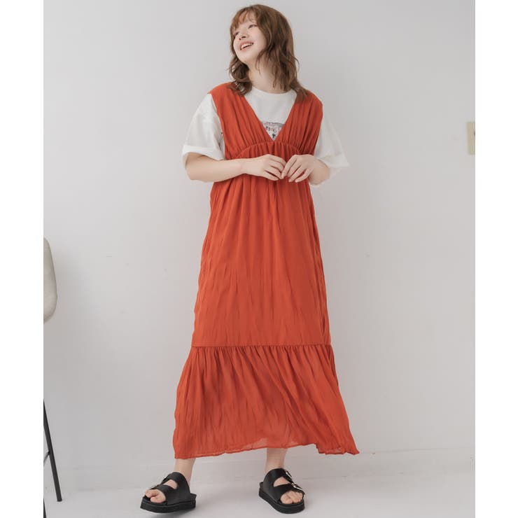 ワッシャーノースリOP | RETRO GIRL | 詳細画像18 