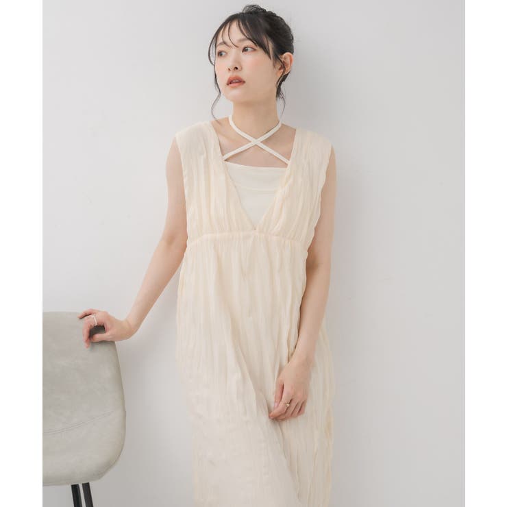 ワッシャーノースリOP | RETRO GIRL | 詳細画像6 