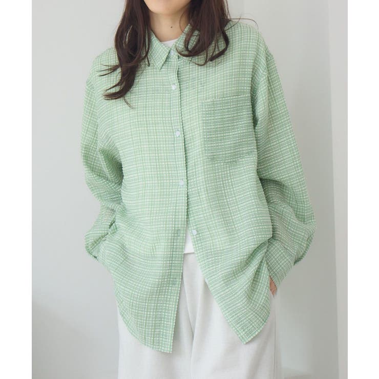 C/GRN | サッカーチェックSH | RETRO GIRL