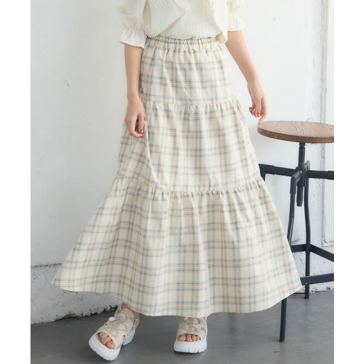 C/GRN | 切替フレアSK | RETRO GIRL