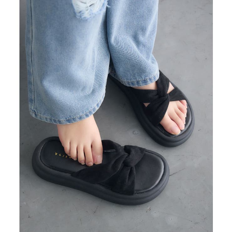 P/BLK | アソートサンダル | RETRO GIRL