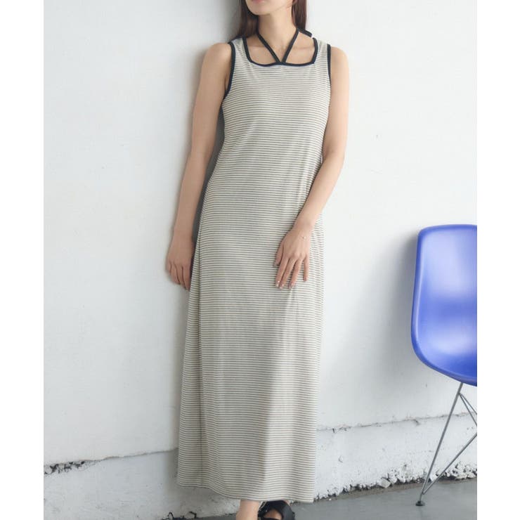 P/WHT | ホルターネックカットOP | RETRO GIRL