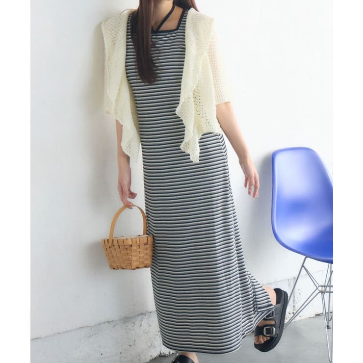 B/BLK | ホルターネックカットOP | RETRO GIRL