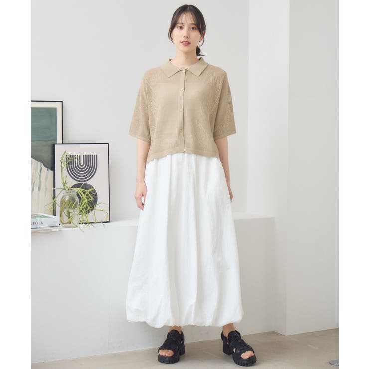 ペイズリー柄メッシュカーデ | RETRO GIRL | 詳細画像19 