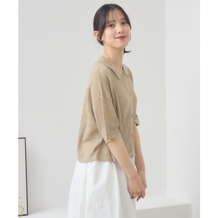 ペイズリー柄メッシュカーデ | RETRO GIRL | 詳細画像24 