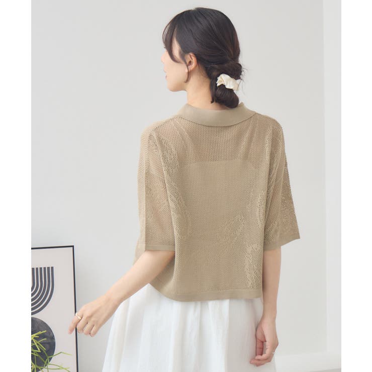 ペイズリー柄メッシュカーデ | RETRO GIRL | 詳細画像26 