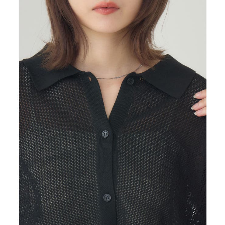 ペイズリー柄メッシュカーデ | RETRO GIRL | 詳細画像27 