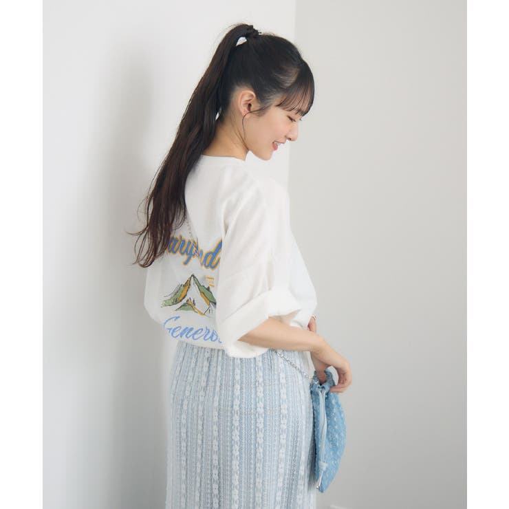 バックプリントBIGTEE | RETRO GIRL | 詳細画像3 