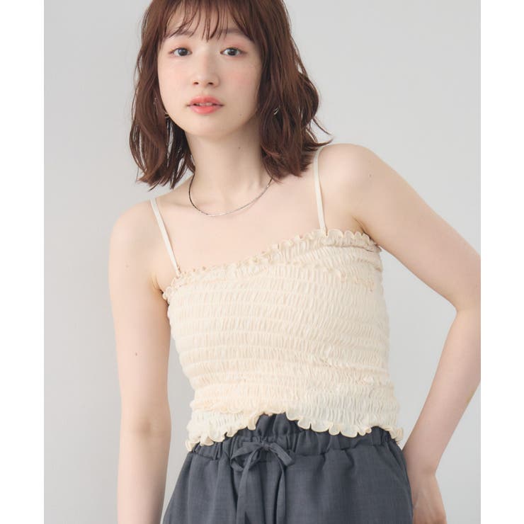 WHT4 | クロスシャーリングカップ付キャミ | RETRO GIRL