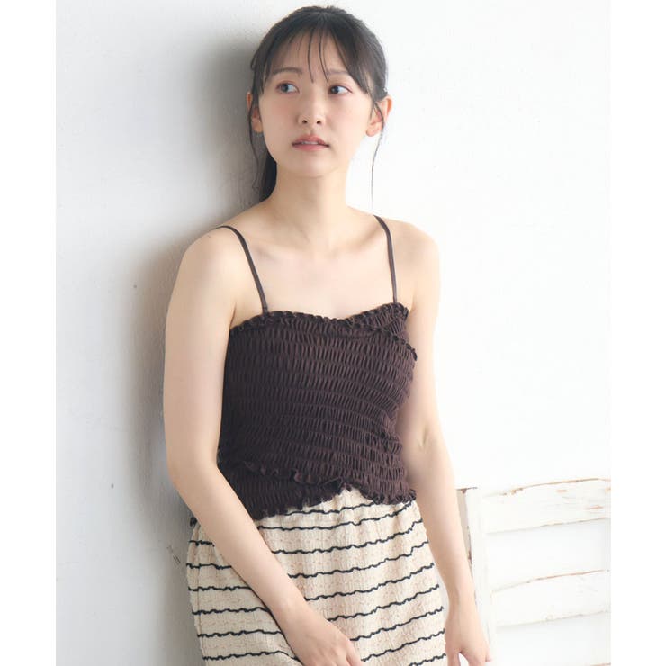 BRN2 | クロスシャーリングカップ付キャミ | RETRO GIRL