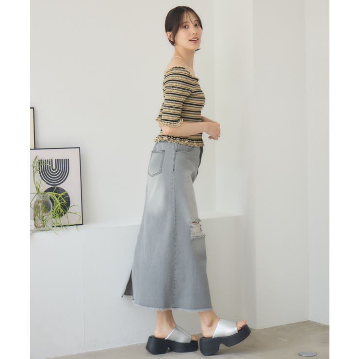 アソートギャザーカットソー | RETRO GIRL | 詳細画像20 