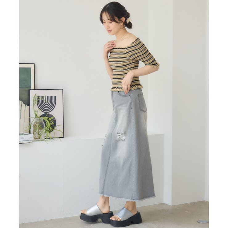 アソートギャザーカットソー | RETRO GIRL | 詳細画像21 