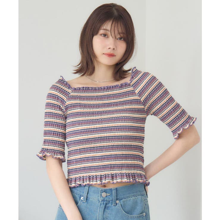 P/PPL | アソートギャザーカットソー | RETRO GIRL