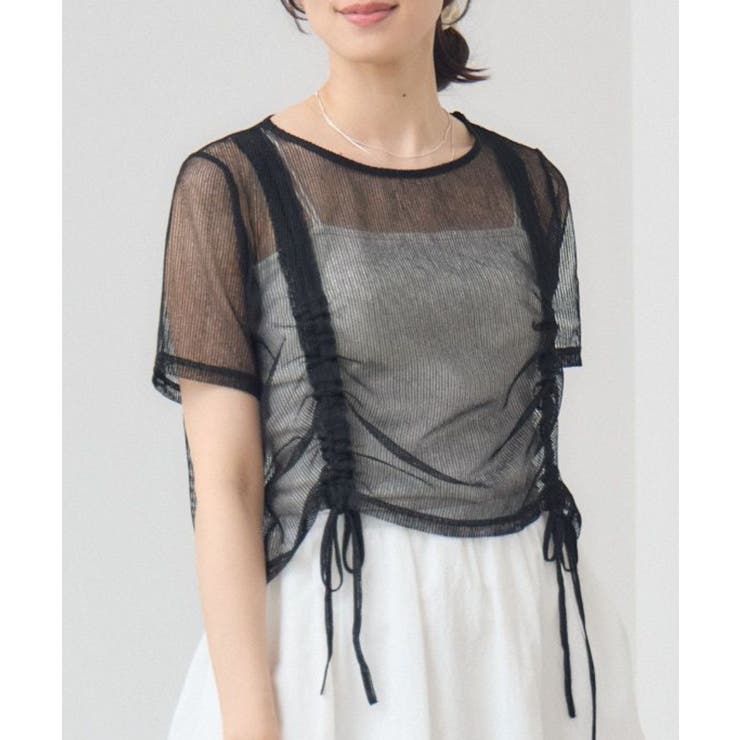 BLK1 | ラッセルシアー半袖CT | RETRO GIRL