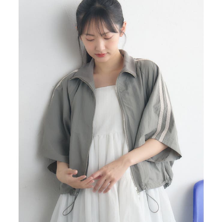 GRY0 | 襟リブトラックJK | RETRO GIRL