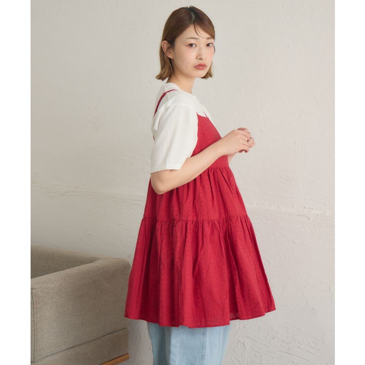 【新色追加】コットンレースレイヤードOP | RETRO GIRL | 詳細画像31 