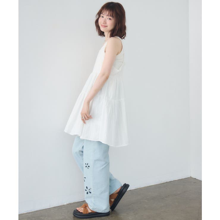 【新色追加】コットンレースレイヤードOP | RETRO GIRL | 詳細画像4 