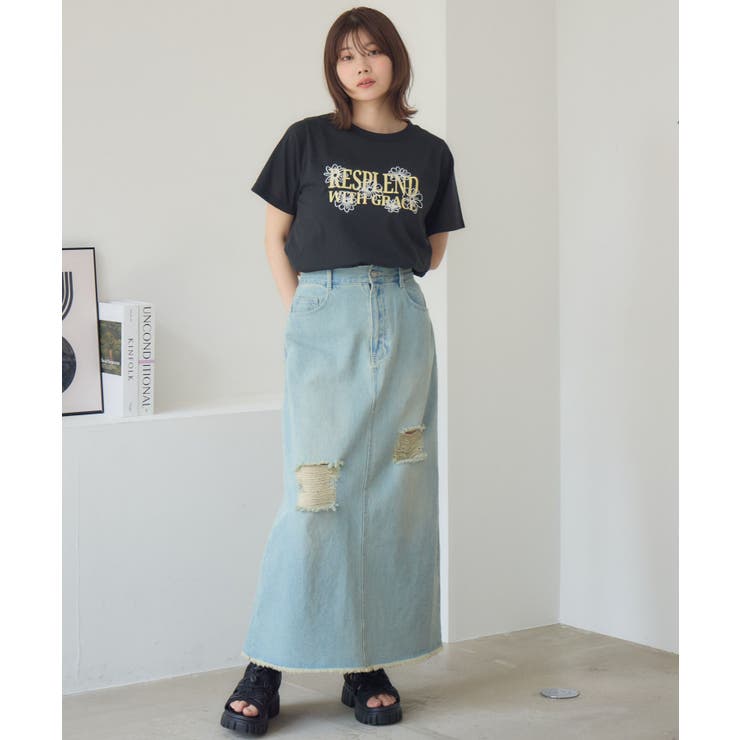 花刺繍チビTEE | RETRO GIRL | 詳細画像11 