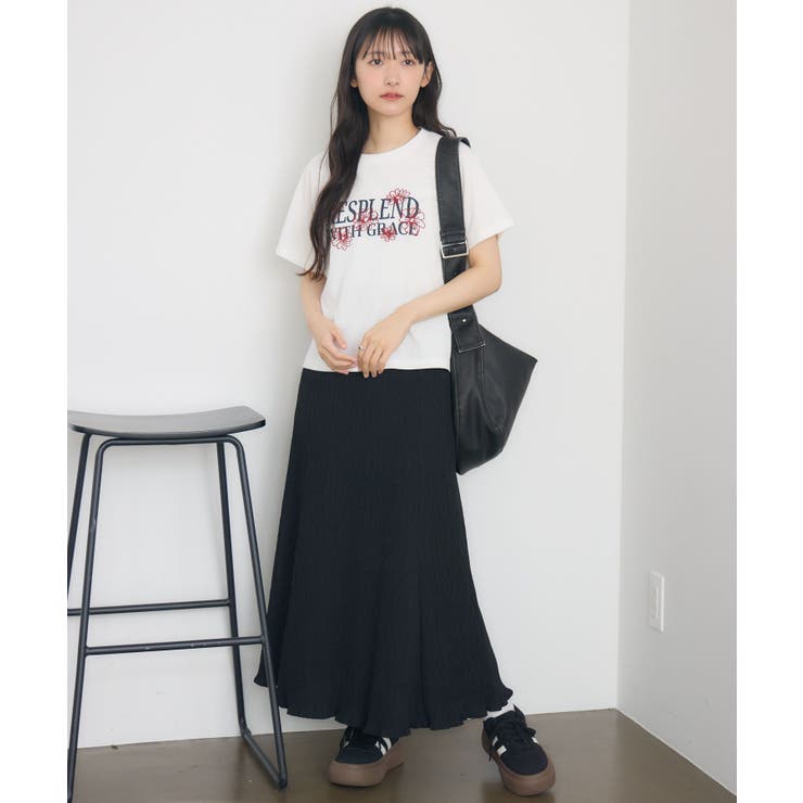 花刺繍チビTEE | RETRO GIRL | 詳細画像2 